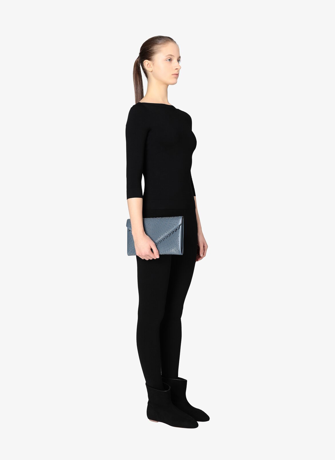 POCKET CUIR LUX MINI NEW VIENNE BLUE RUSSIAN ALAÏA RUSSIAN BLUE  POCKET CUIR LUX MINI NEW VIENNE BLUE RUSSIAN